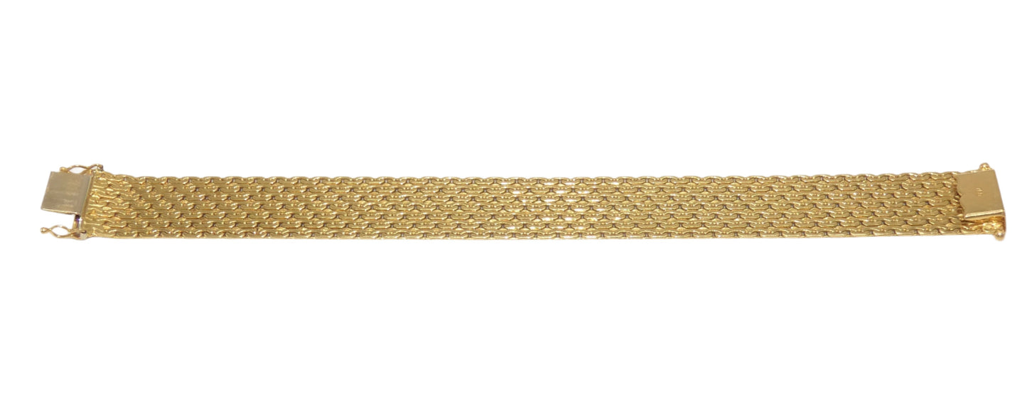 18K Gold Mesh Bracelet