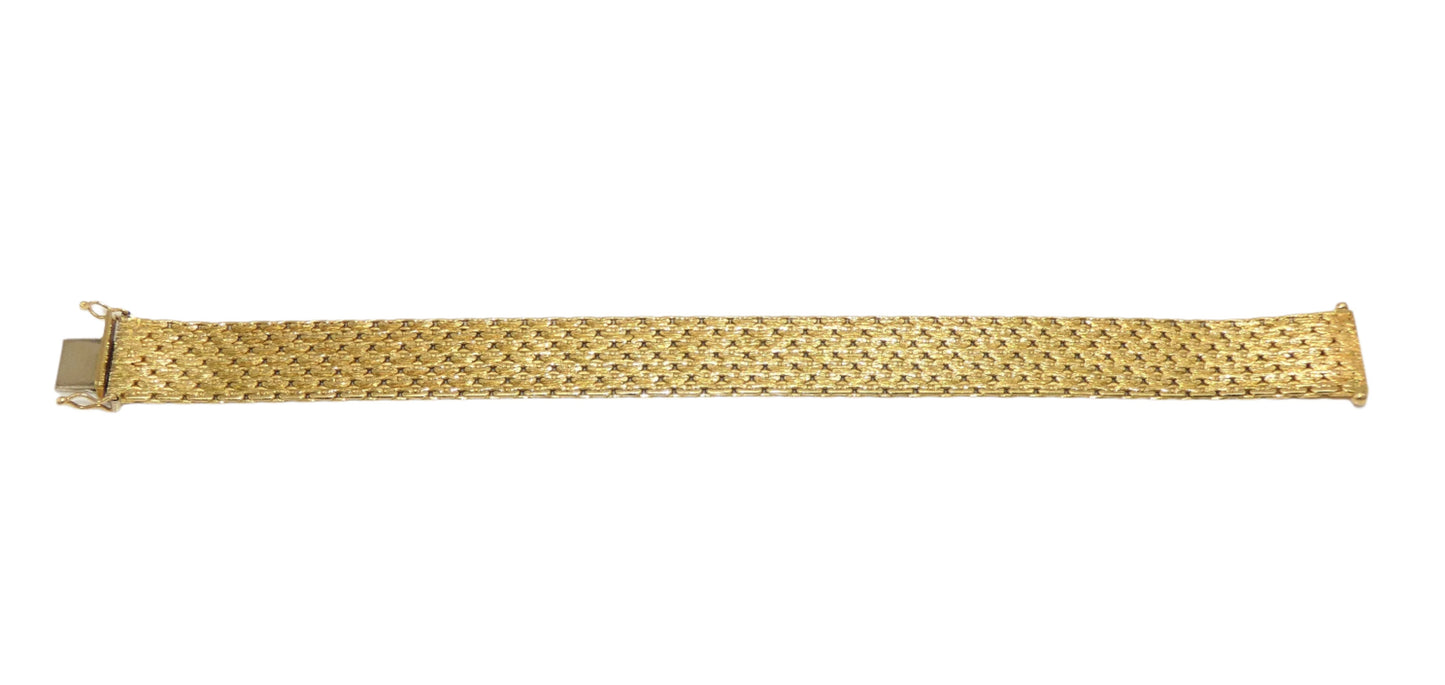 18K Gold Mesh Bracelet