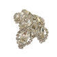 Weiss Leaf Clear Rhinestone Brooch