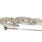 Weiss Leaf Clear Rhinestone Brooch