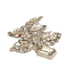 Weiss Leaf Clear Rhinestone Brooch