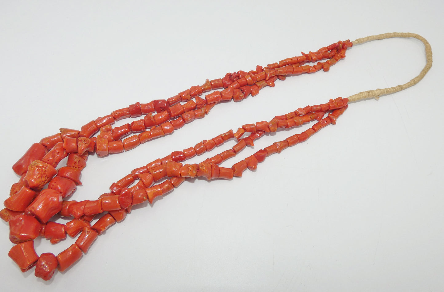 Three Strand Coral Necklace