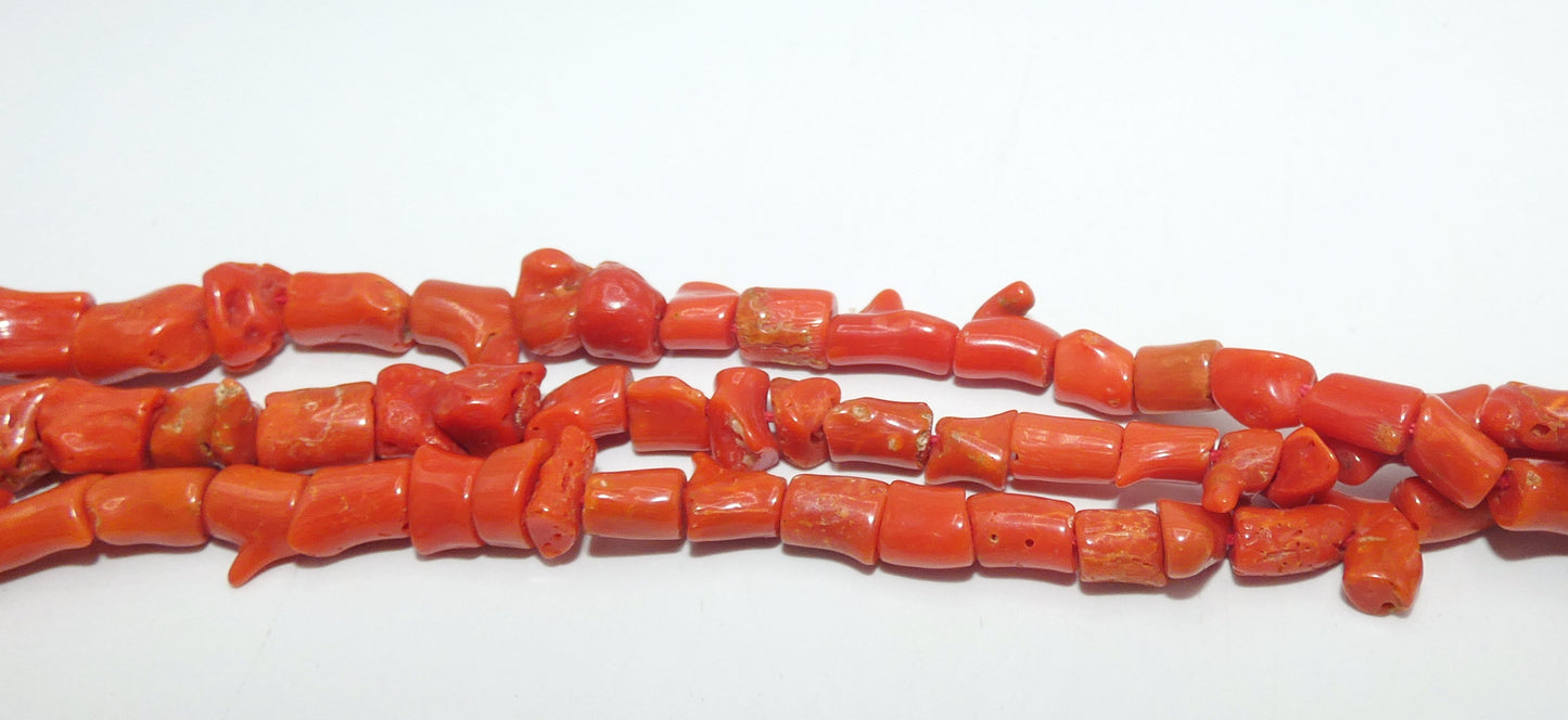 Three Strand Coral Necklace