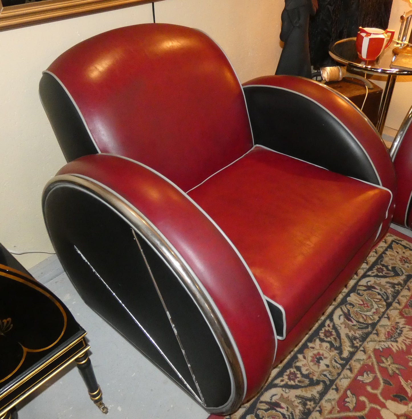 Art Deco Donald Deskey Leatherette Furniture Set