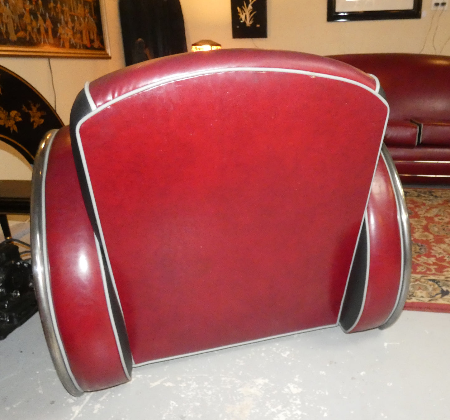 Art Deco Donald Deskey Leatherette Furniture Set