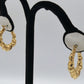 10K Gold Heart Hoop Earrings