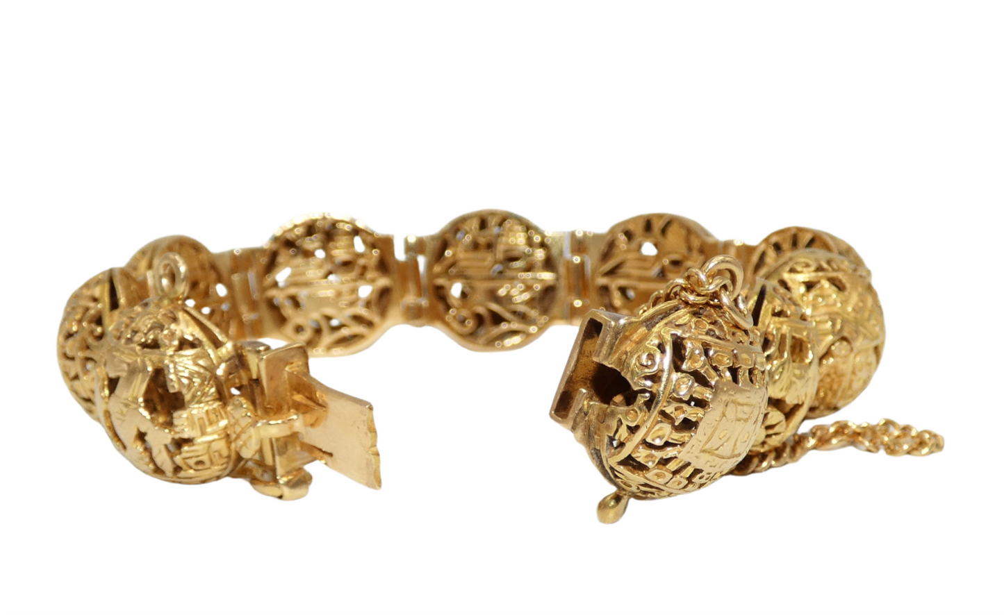 18K Gold Arte Orfebre Peruvian Bracelet