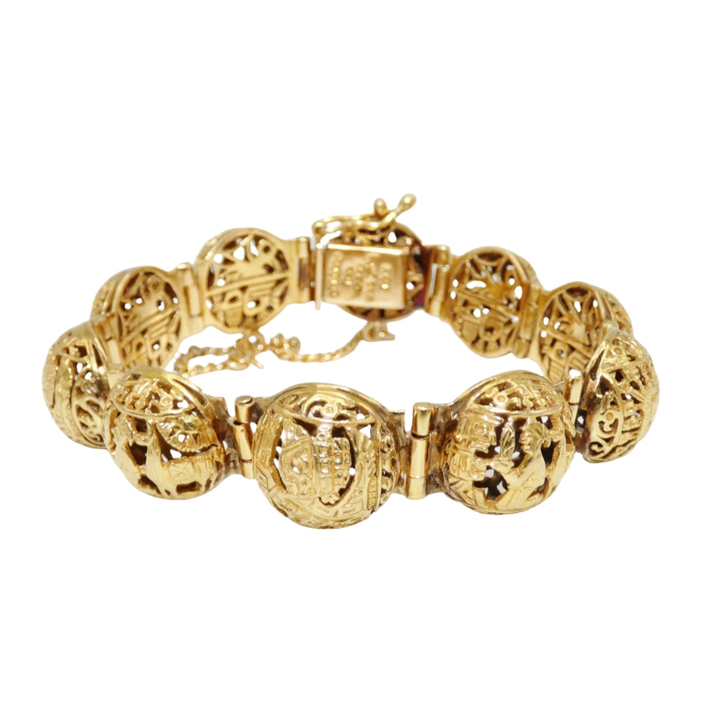 18K Gold Arte Orfebre Peruvian Bracelet