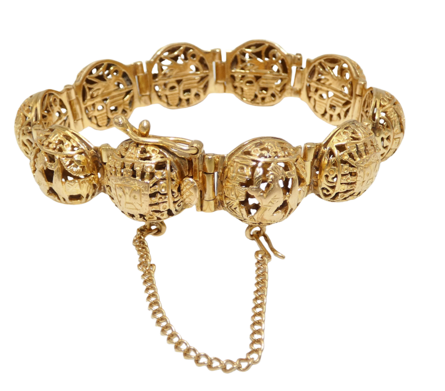 18K Gold Arte Orfebre Peruvian Bracelet