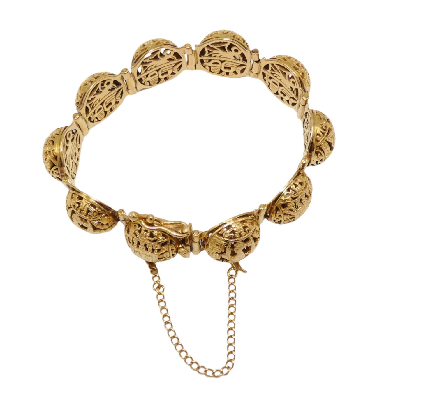 18K Gold Arte Orfebre Peruvian Bracelet