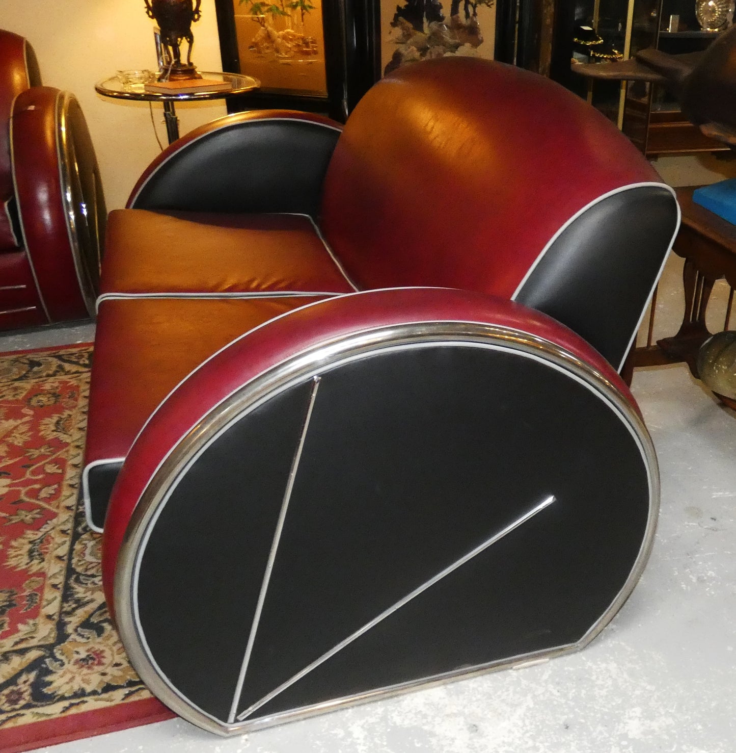 Art Deco Donald Deskey Leatherette Furniture Set