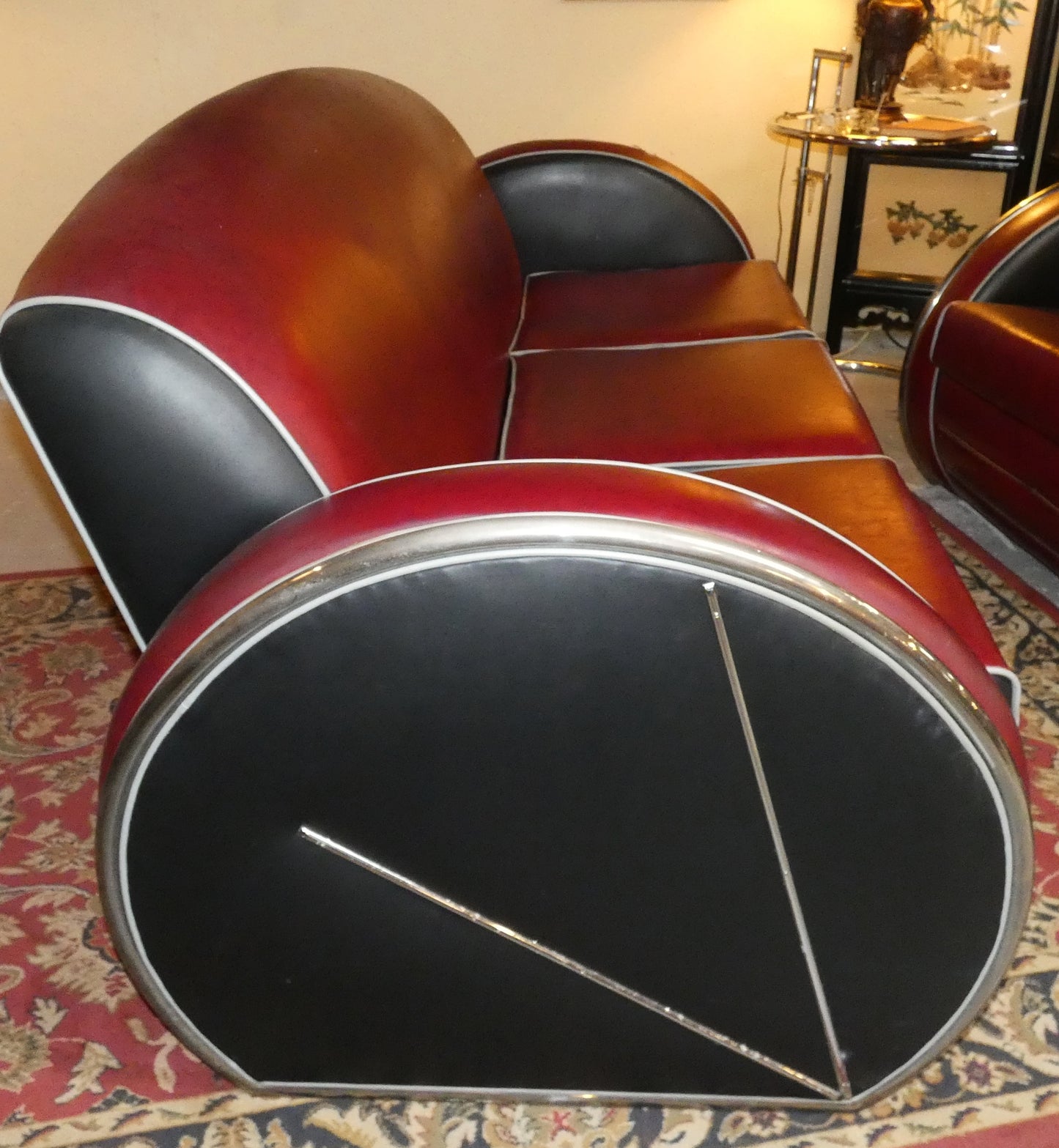 Art Deco Donald Deskey Leatherette Furniture Set