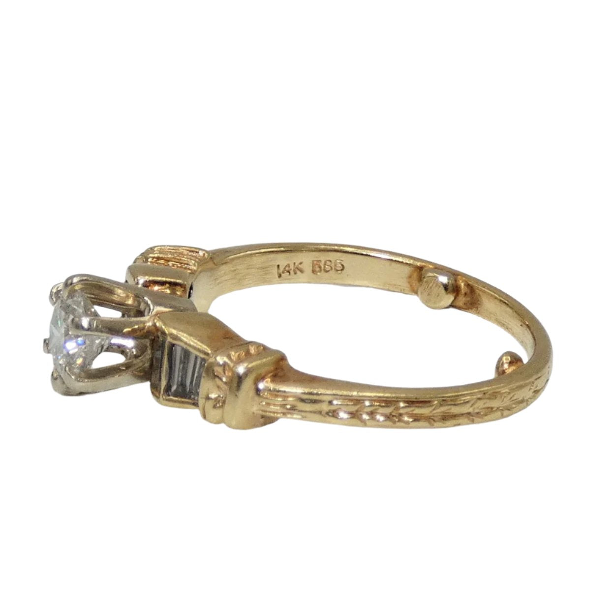 14K Gold Diamond Ring