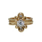 14K Gold Diamond Solitare with Ring Enhancer