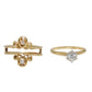 14K Gold Diamond Solitare with Ring Enhancer