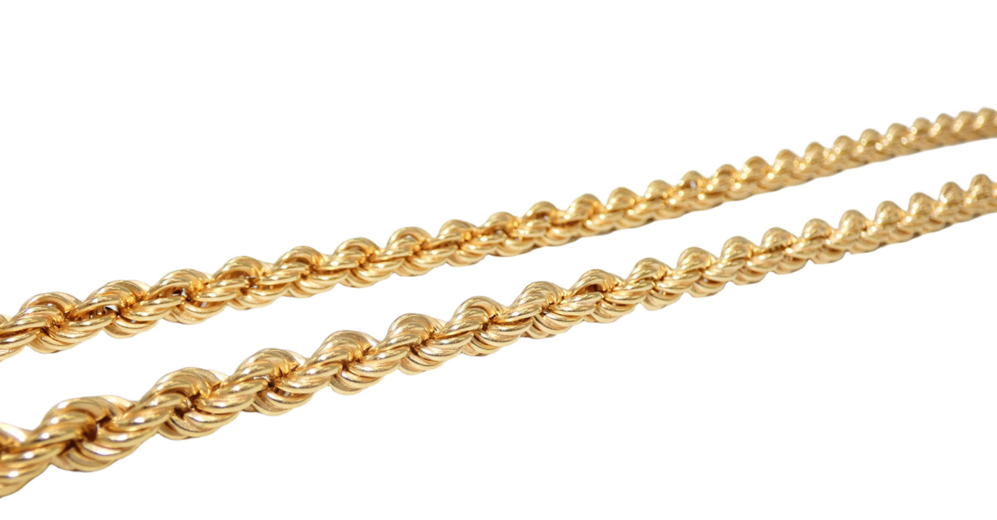 18K Gold Rope Necklace