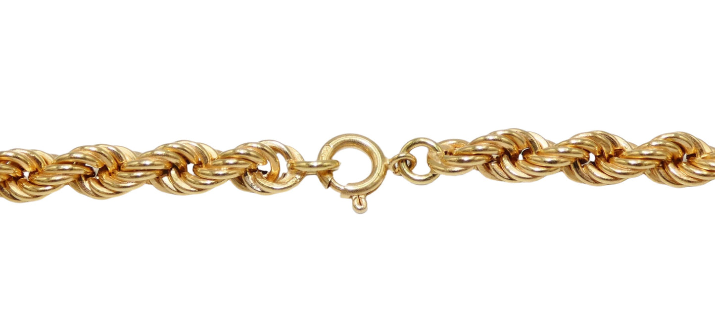 18K Gold Rope Necklace