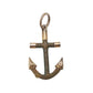 10K Rose Gold Woven Hair Anchor Charm/ Pendant