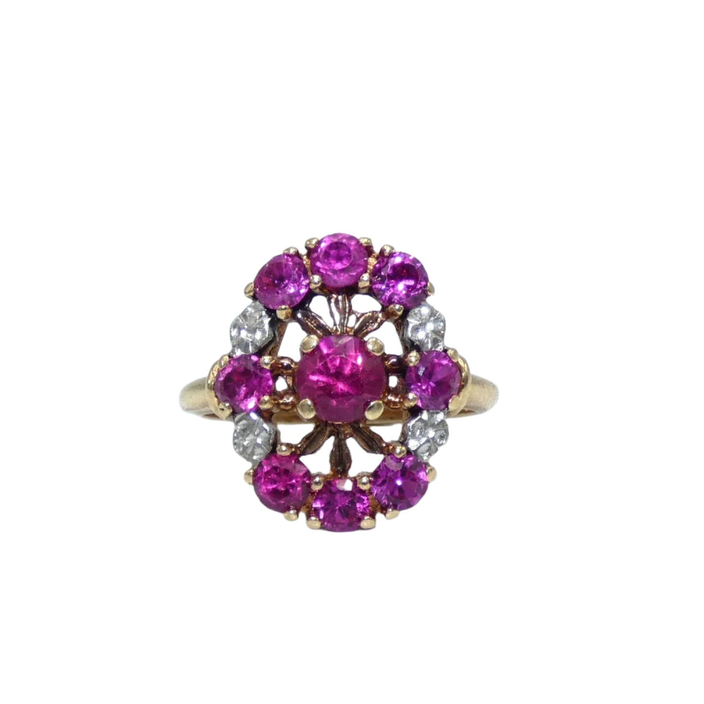 10K Ruby and Diamond Ring