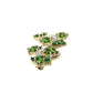 10K Gold Chrome Diopside Brooch/ Pin