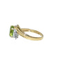 14K Gold Peridot Ring with DIamonds