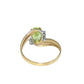 14K Gold Peridot Ring with DIamonds