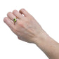 14K Gold Peridot Ring with DIamonds