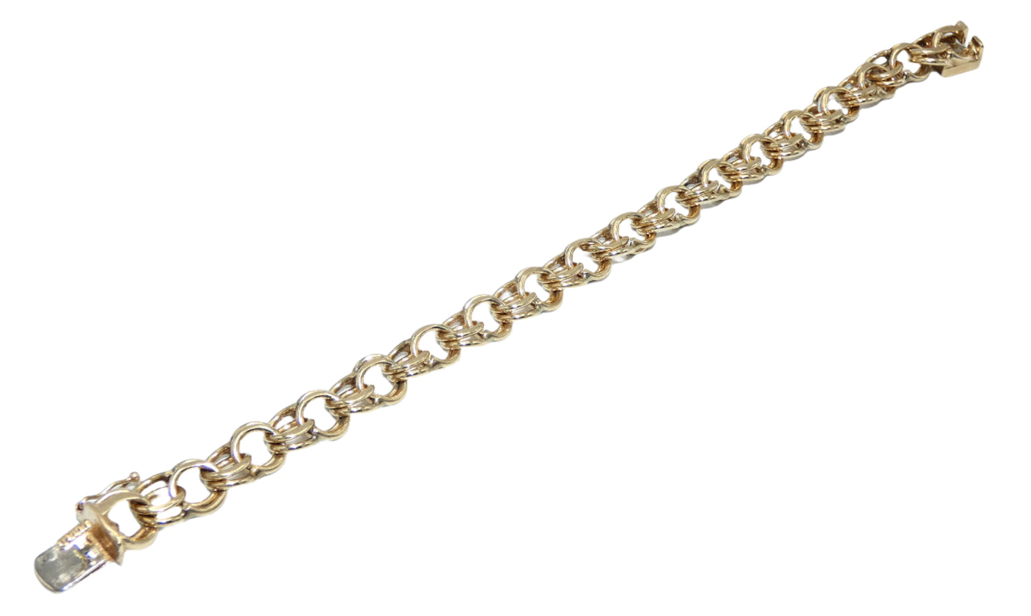 14K Gold Vintage Charm Bracelet