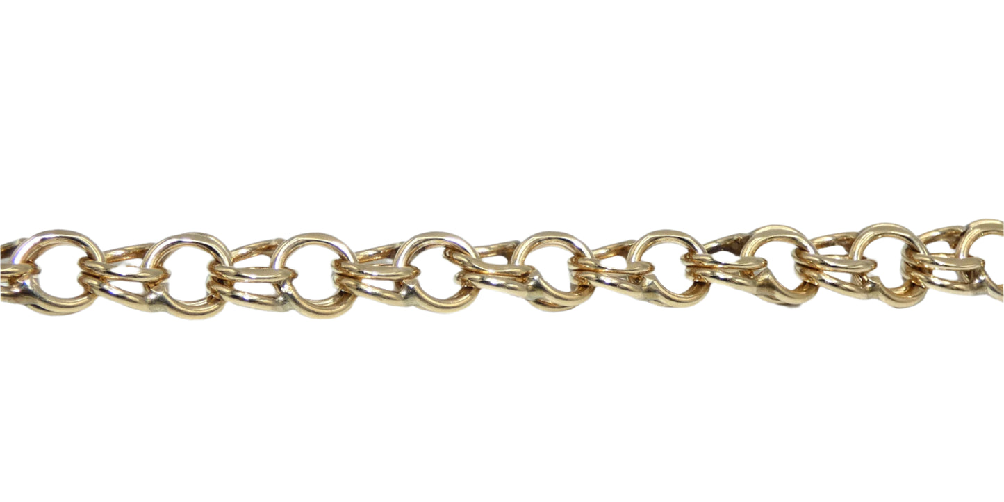 14K Gold Vintage Charm Bracelet