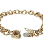 14K Gold Vintage Charm Bracelet