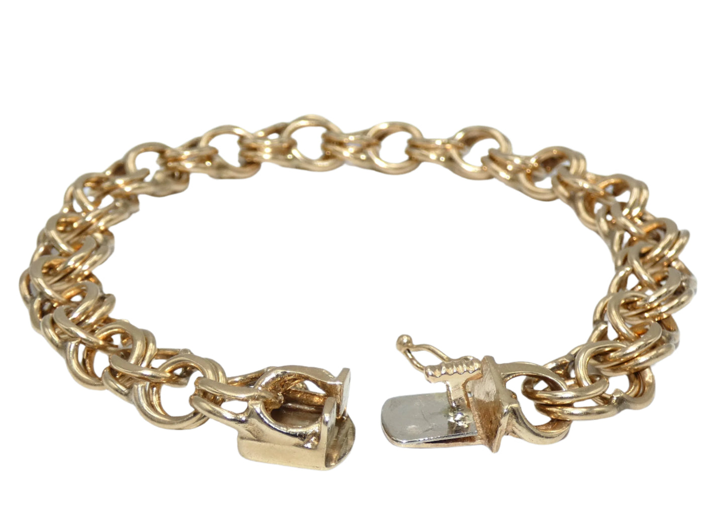 14K Gold Vintage Charm Bracelet