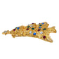 Eisenberg Ice Gold Plated Christmas Tree Brooch