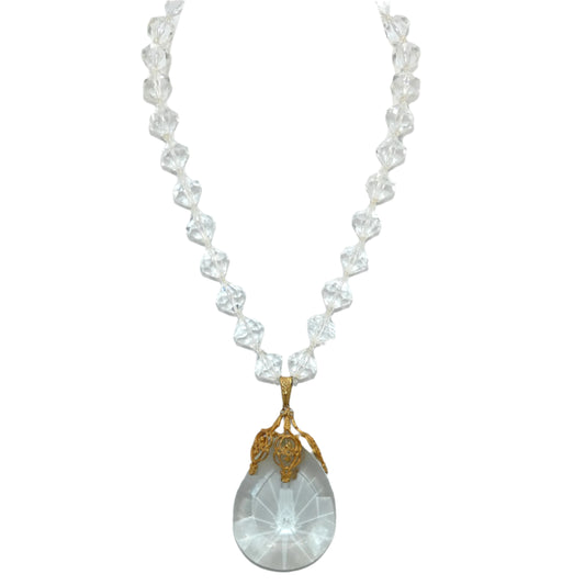 Miriam Haskell Lucite Bead Necklace