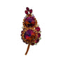 Juliana Volcano Rivoli Brooch & Earrings Set