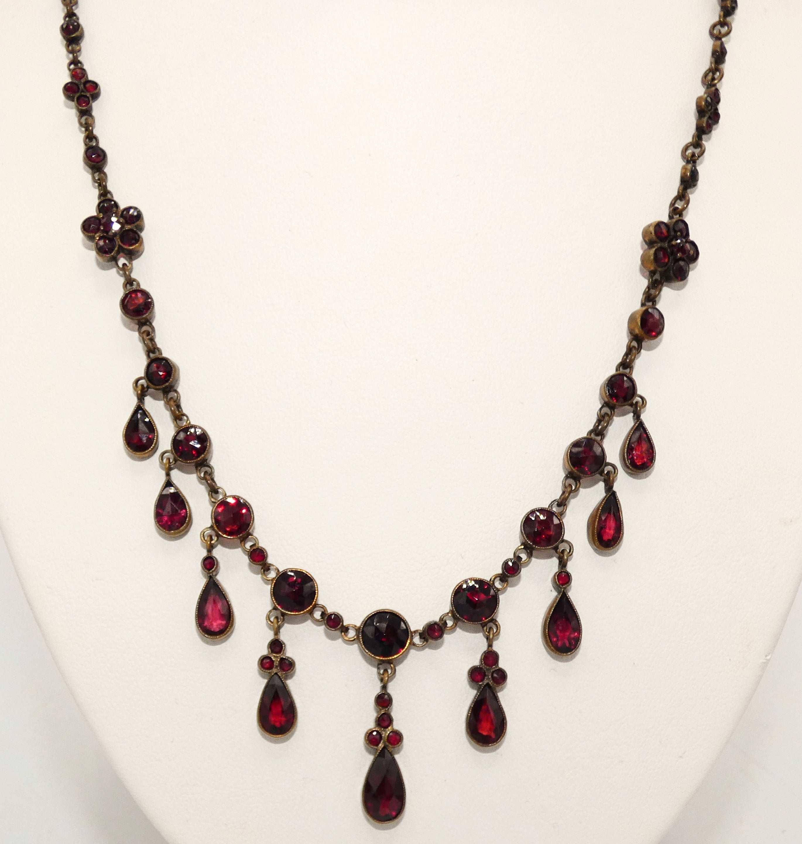 Buy Garnet Gemstone Necklace and Bracelet Online in India - Etsy